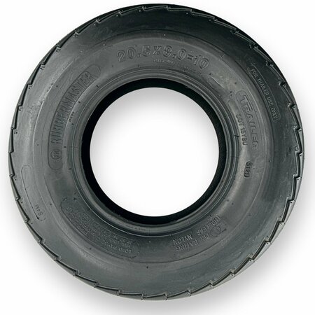 RUBBERMASTER 20.5x8.0-10 205/65D10 Highway Rib 8 Ply Tubeless High Speed Trailer Tire 489092